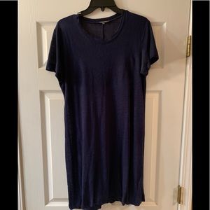 Michael Stars navy linen t-shirt dress size Large
